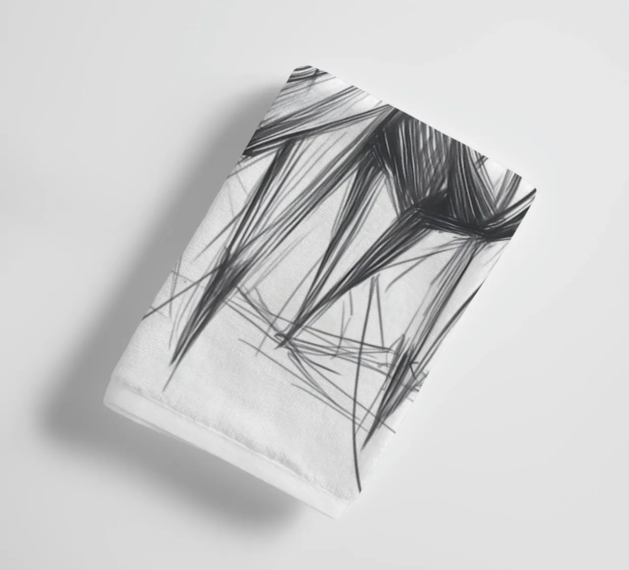 Mandria di tori in lineart asciugamano da bagno da Carinaprint