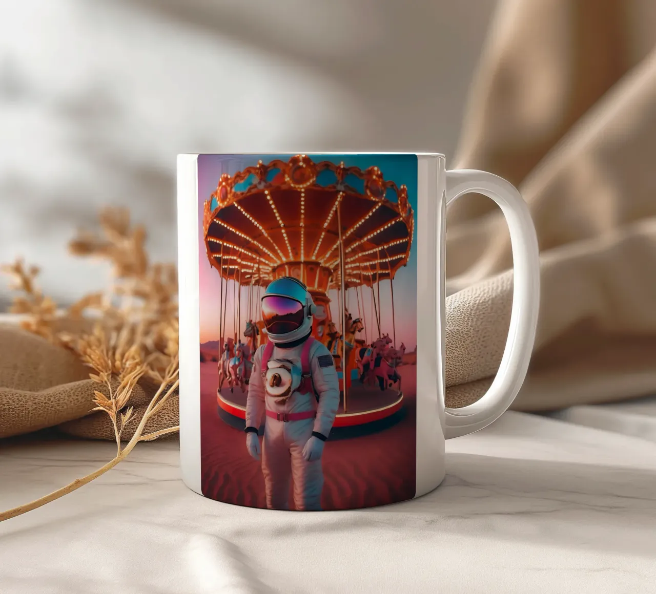 Solitudine cosmica tazza in ceramica da ICONICA Art Studio