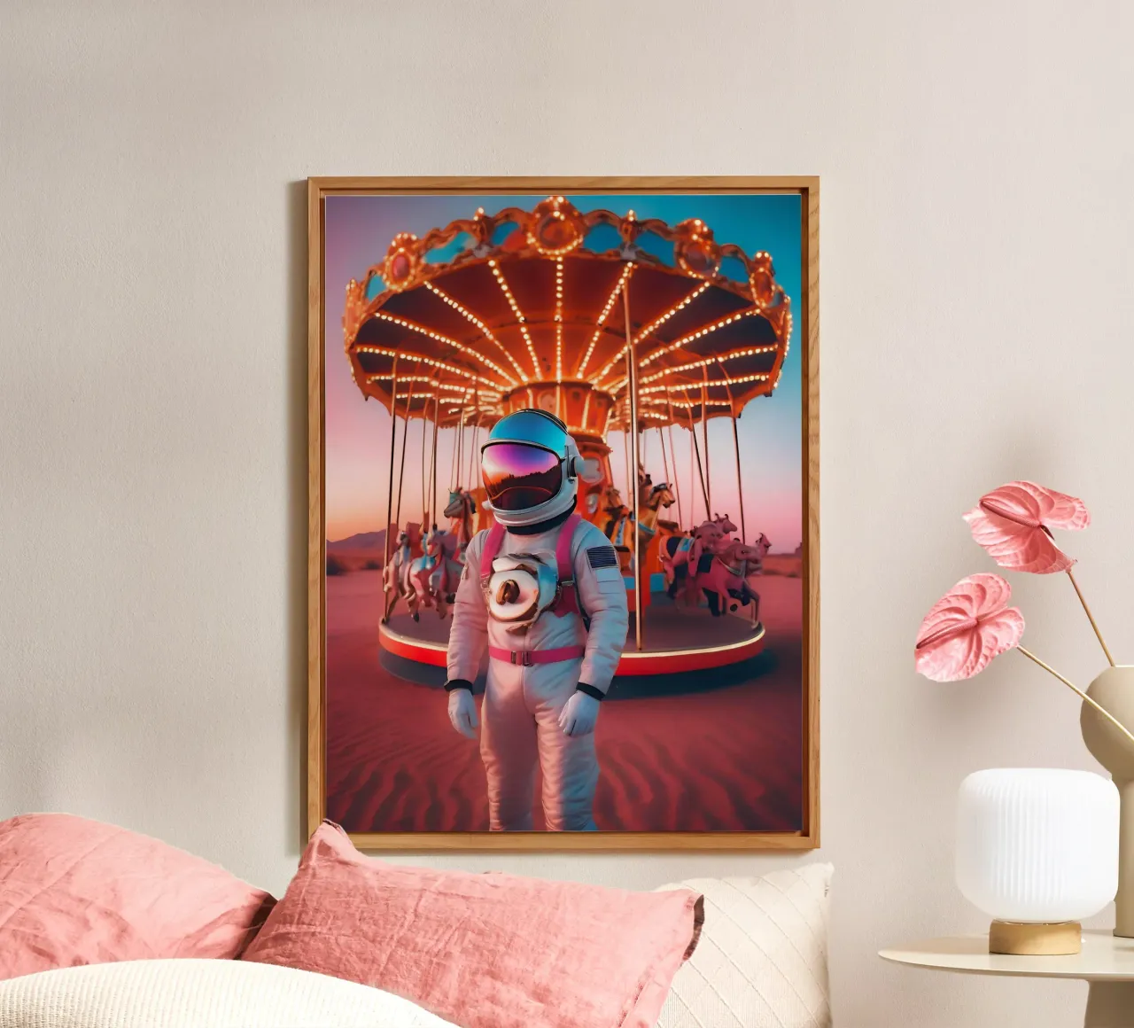 Kosmische Einsamkeit Alu-Dibond von ICONICA Art Studio