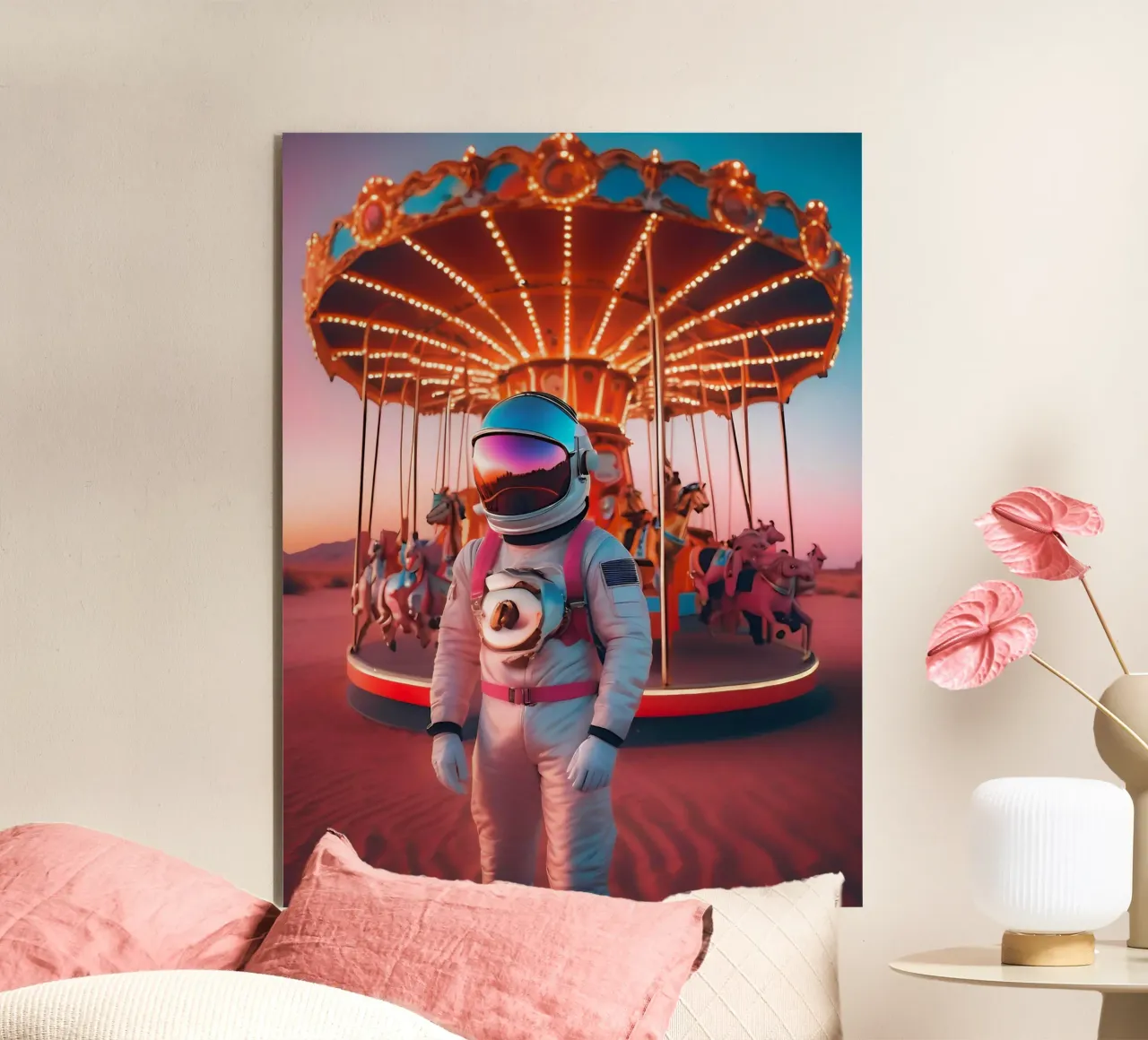 Kosmische Einsamkeit Alu-Dibond von ICONICA Art Studio