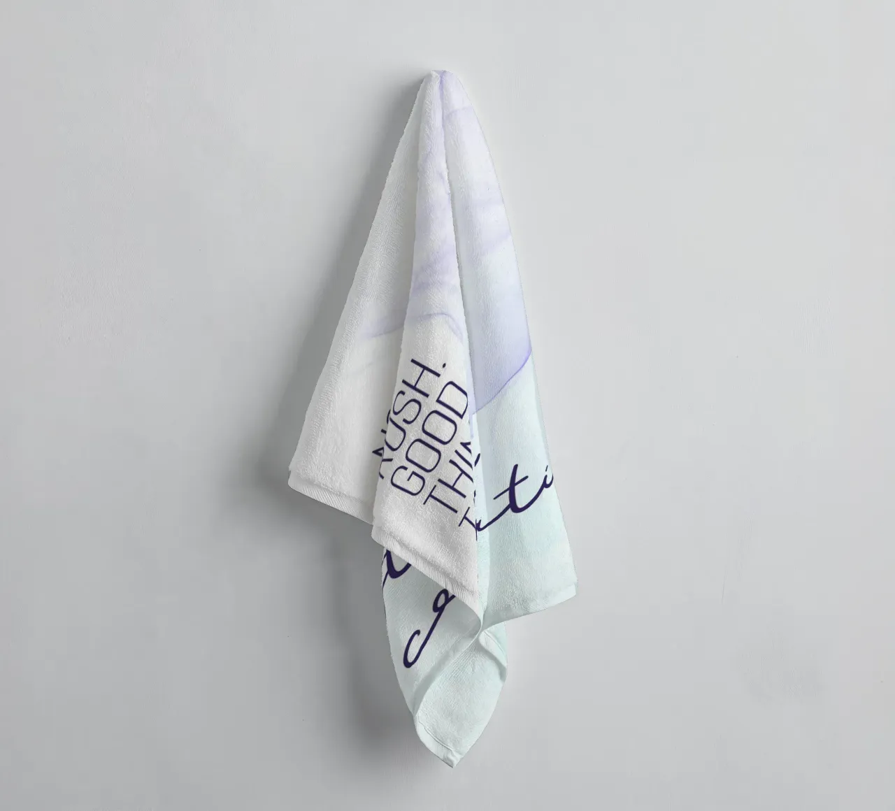 GOOD THINGS TAKE TIME. STAY CREATIVE. - floating colors asciugamano da bagno da Melanie Viola
