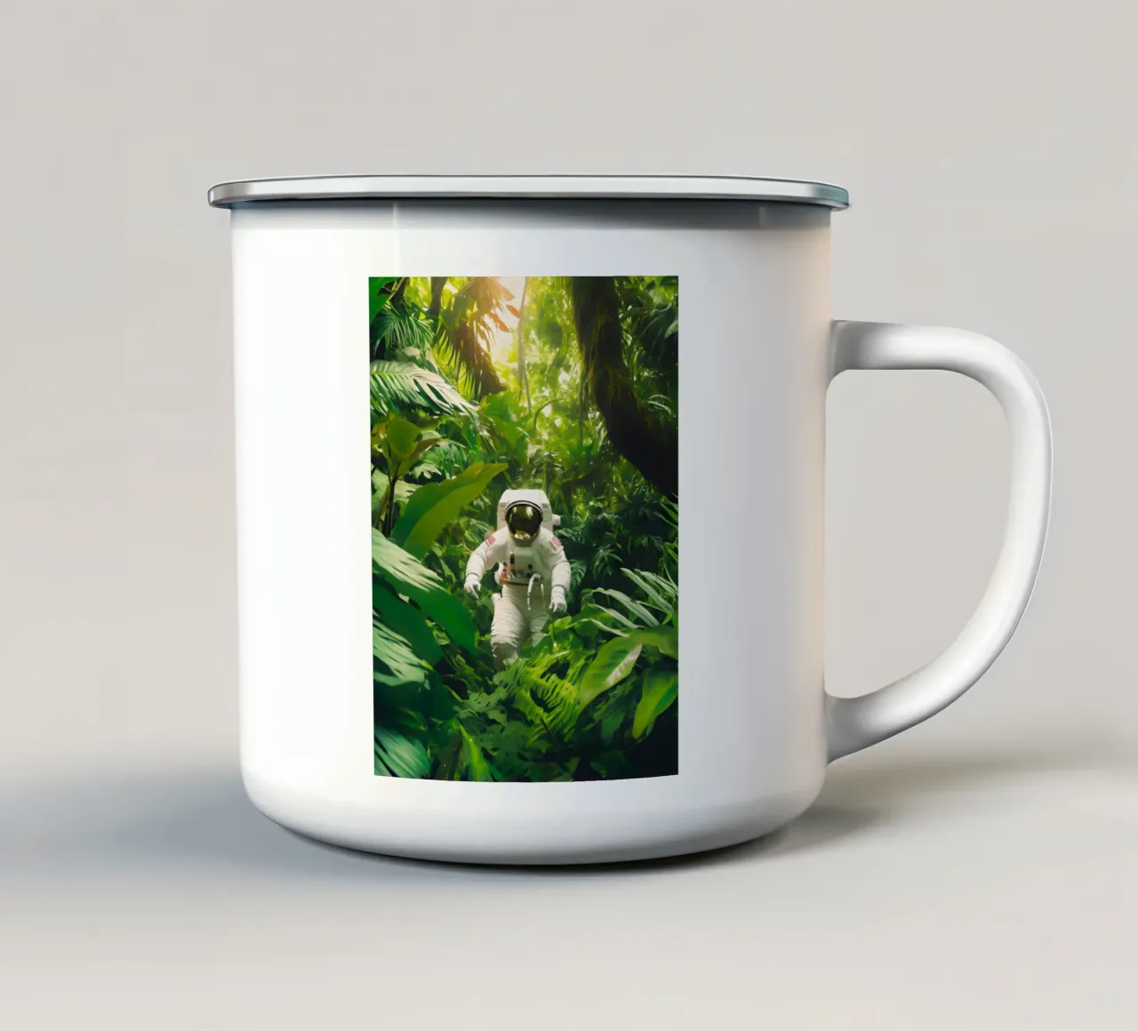 Exploration Sauvage tazza in smalto da ICONICA Art Studio