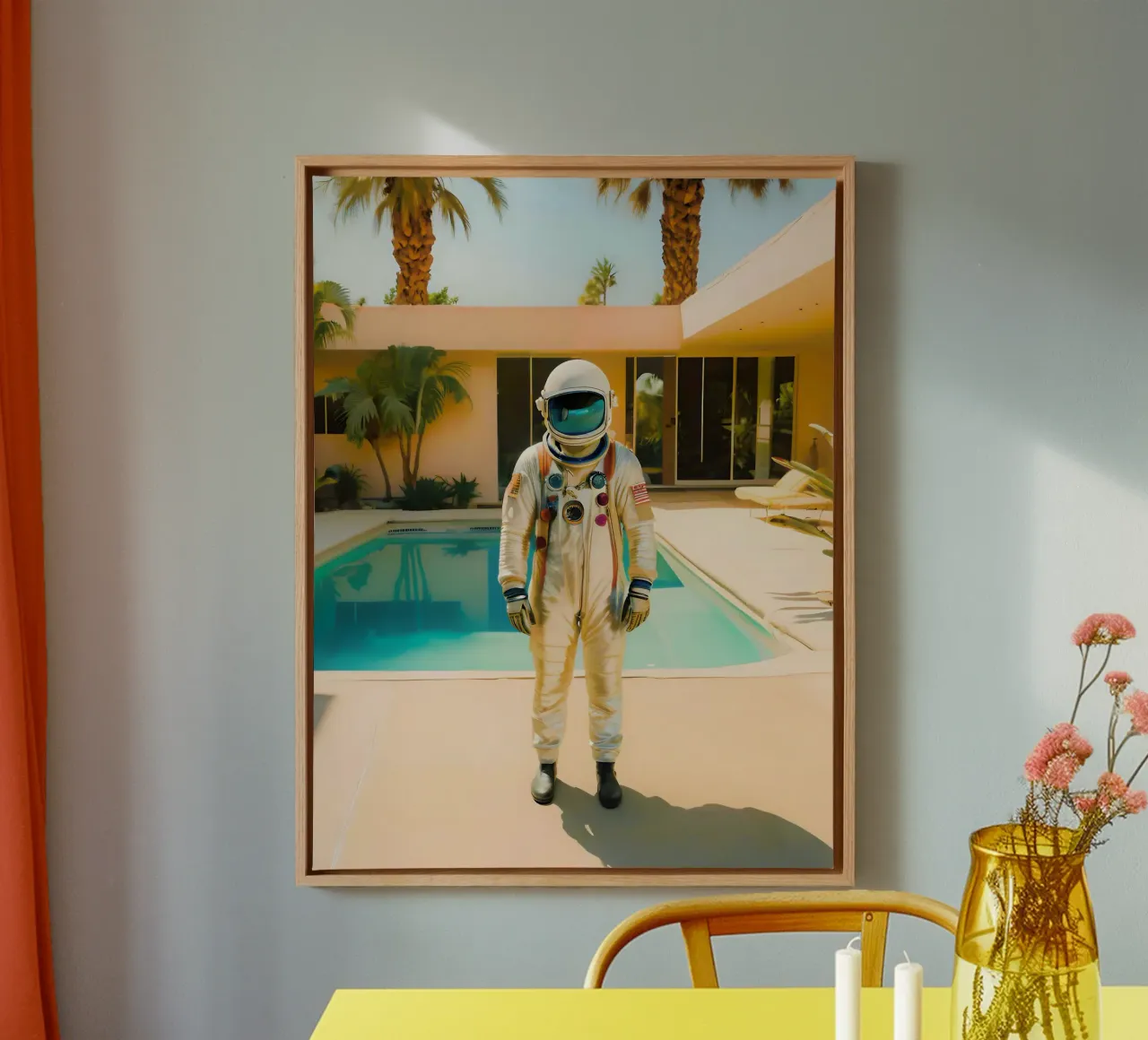 Fuga dalla California tela con Cornice a cassetta da ICONICA Art Studio