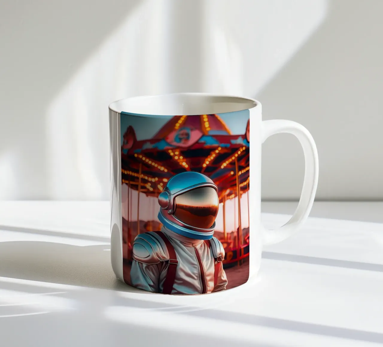 Reverie in the desert ceramic mug by ICONICA Art Studio
