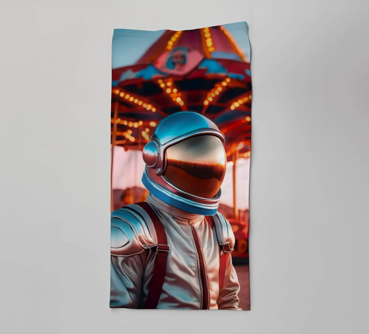 Reverie in the desert towel by ICONICA Art Studio