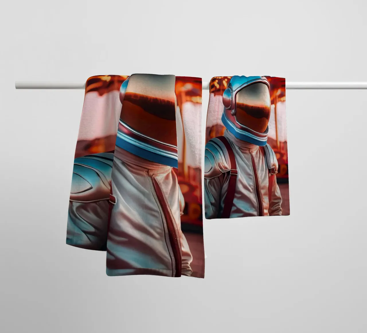 Reverie in the desert towel by ICONICA Art Studio