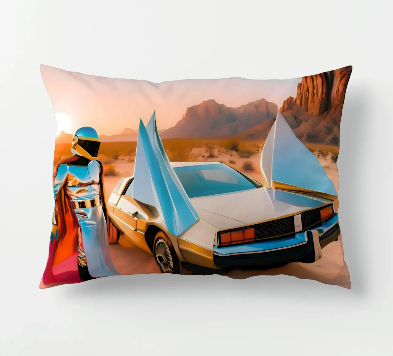 Viaggiatore cosmico cuscino da ICONICA Art Studio
