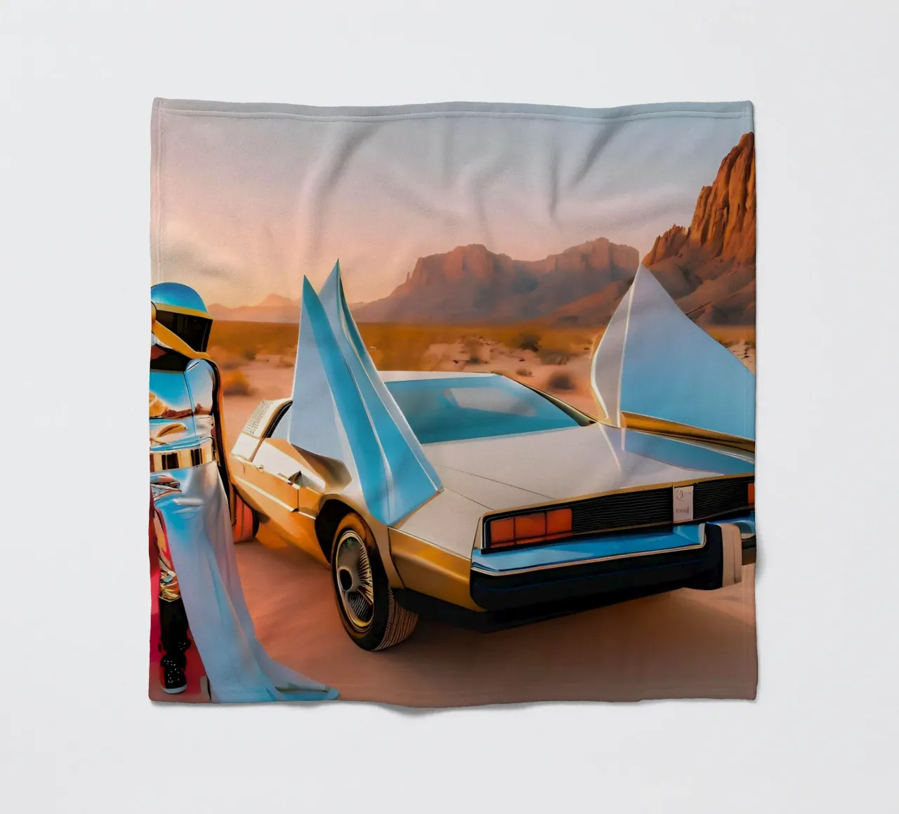 Viaggiatore cosmico coperta in pile da ICONICA Art Studio