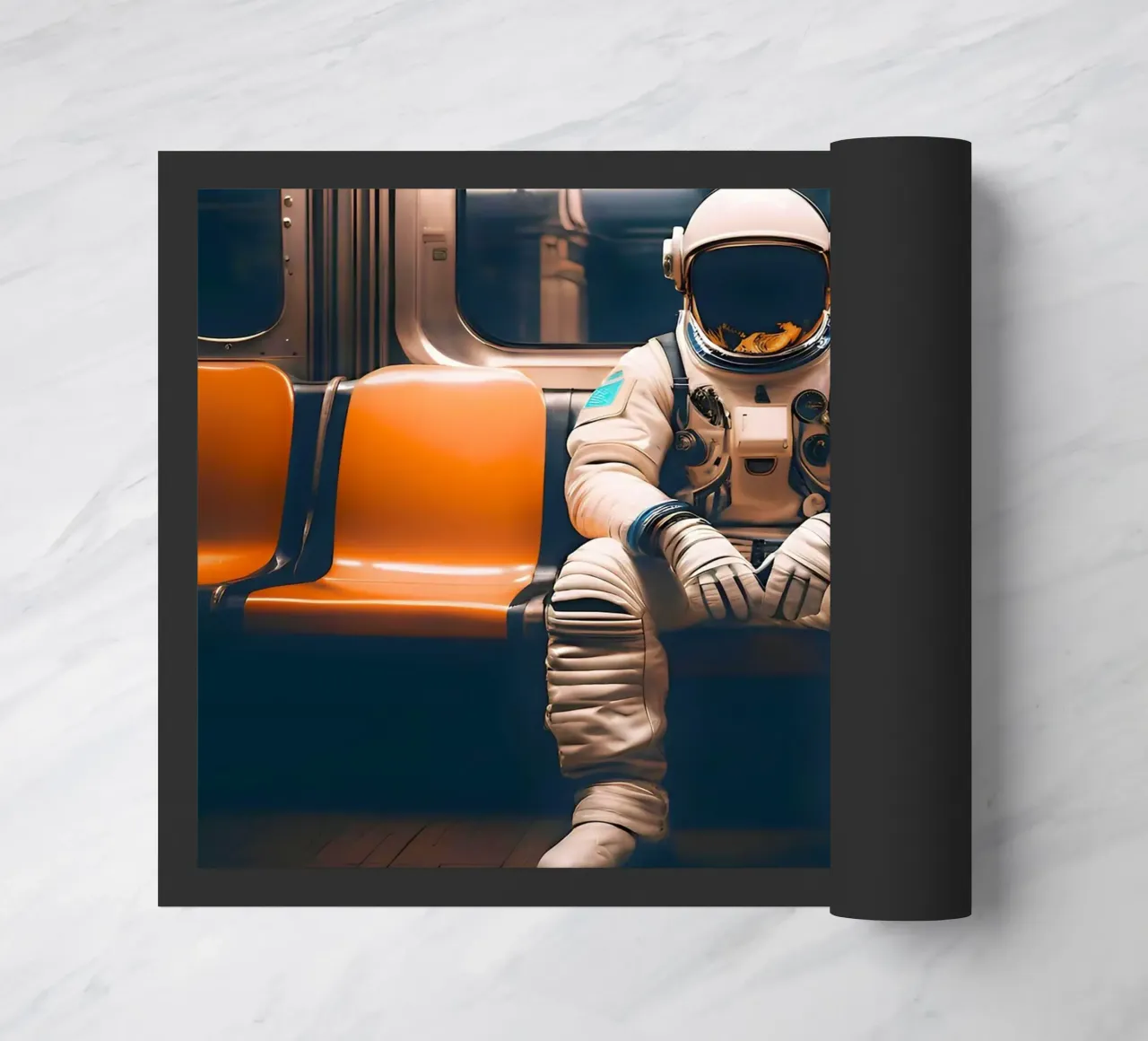 Viaggiatore cosmico zerbino da ICONICA Art Studio