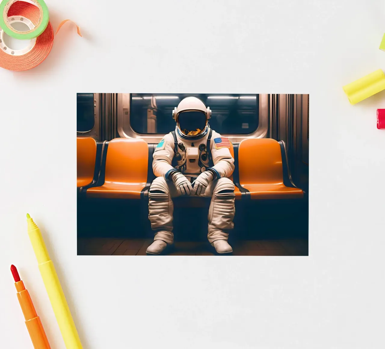 Cosmic Traveller sticker by ICONICA Art Studio