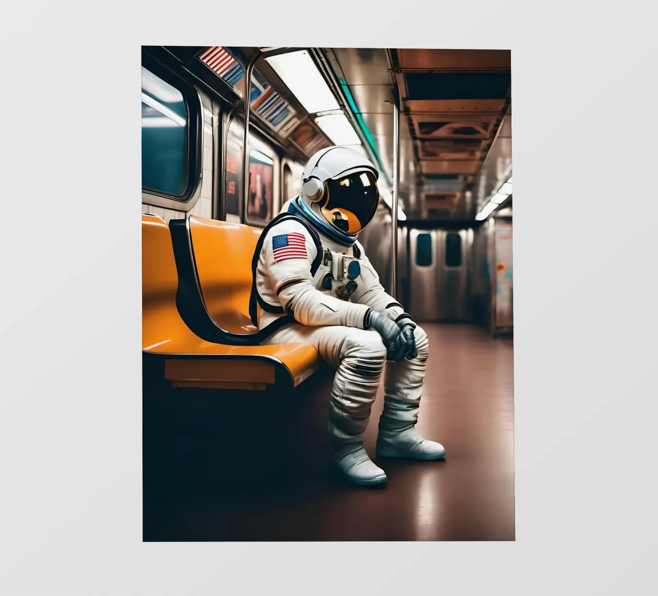 Eterno viaggiatore telo in pvc da ICONICA Art Studio