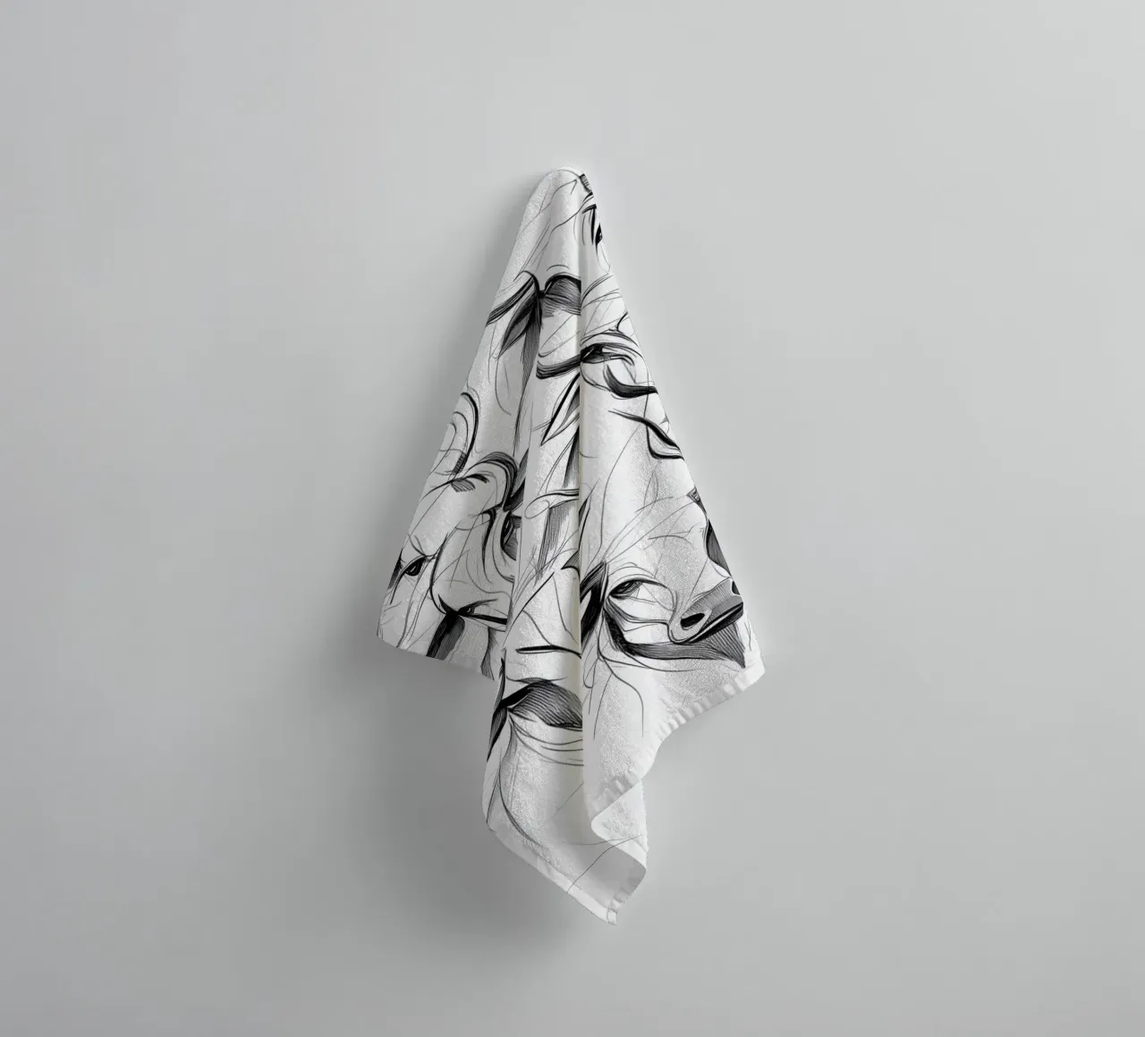 Elegant bulls representation towel by Carinaprint