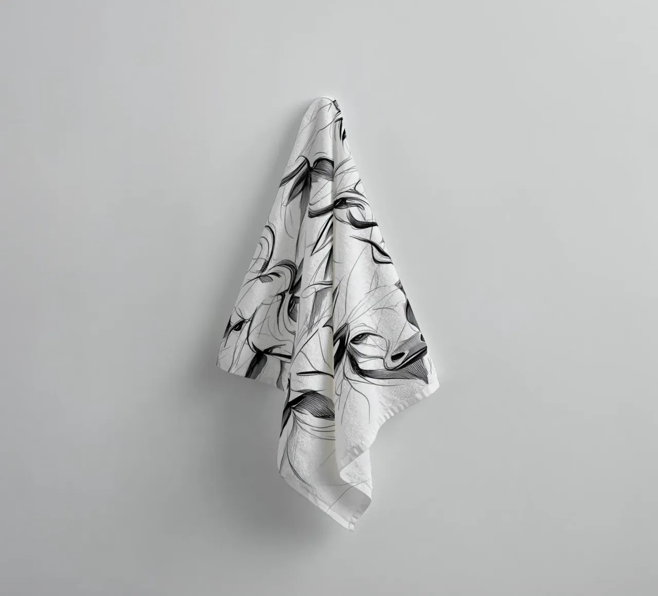 Elegant bulls representation towel by Carinaprint
