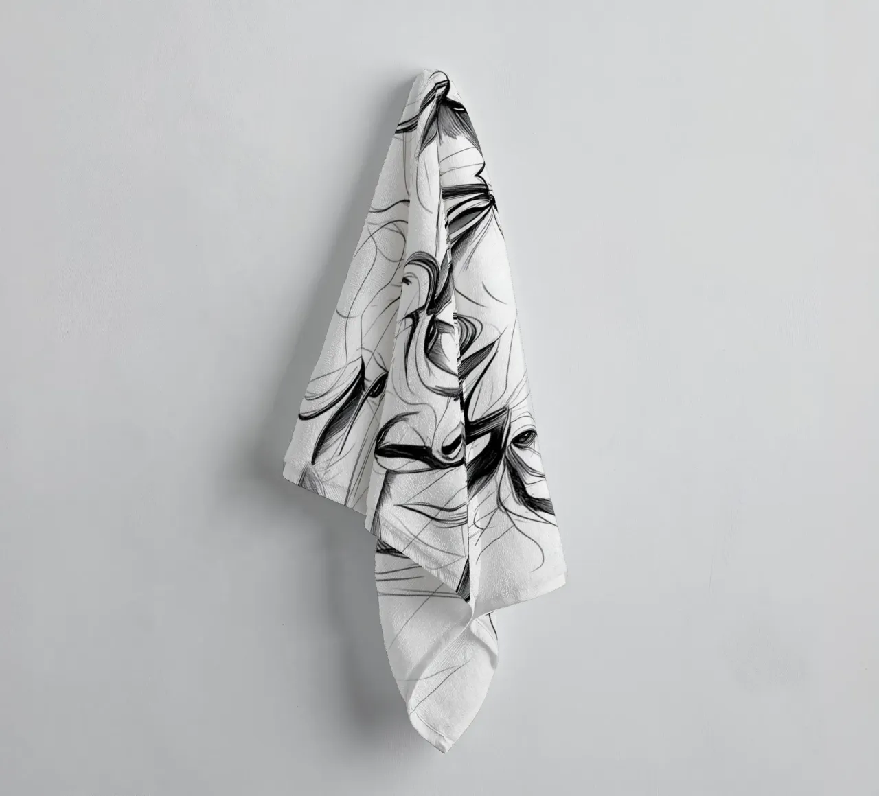 Elegant bulls representation towel by Carinaprint