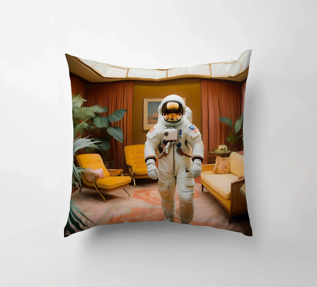 The period lounge decorative cushion by ICONICA Art Studio