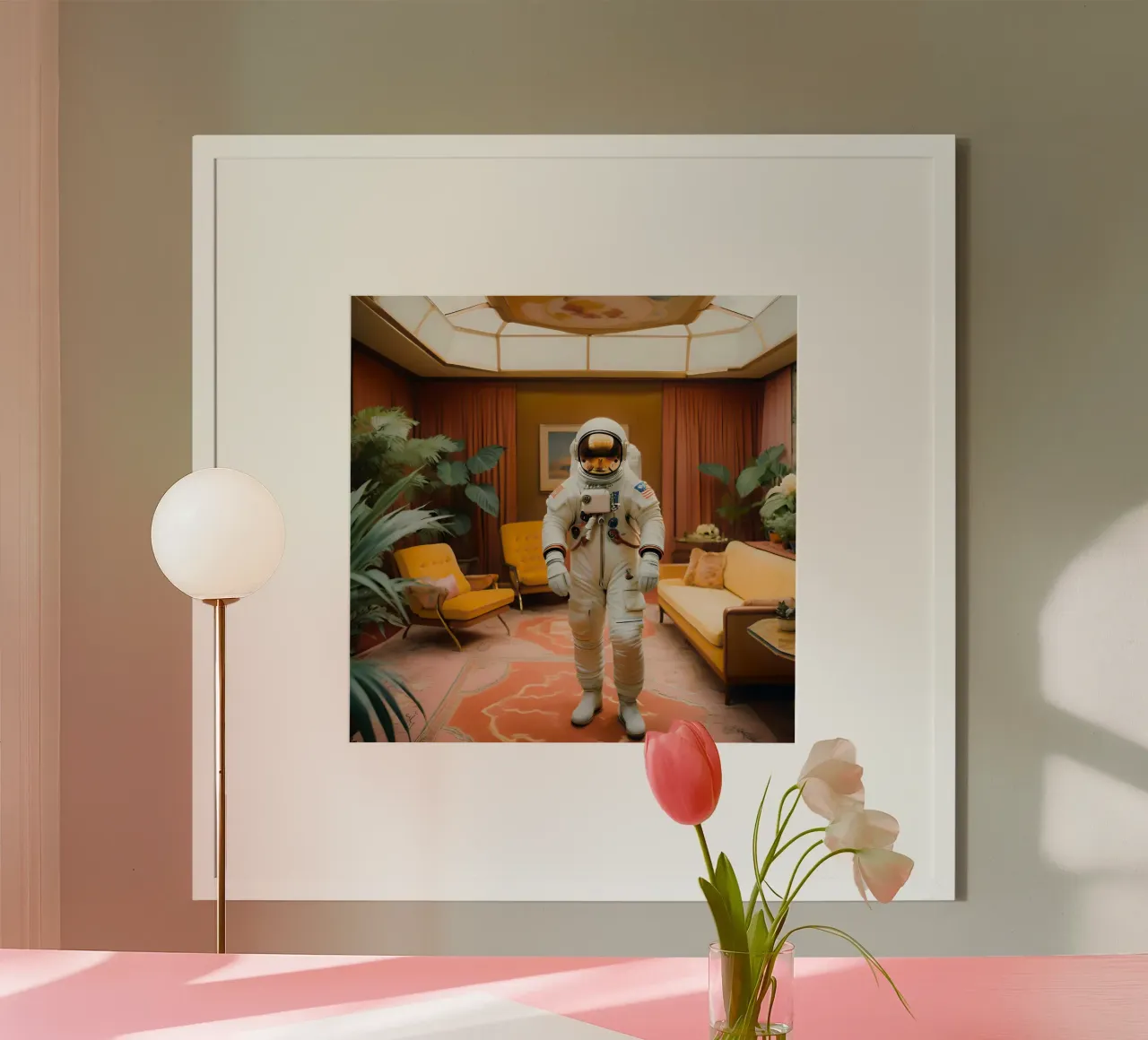 Il salotto d'epoca poster da ICONICA Art Studio