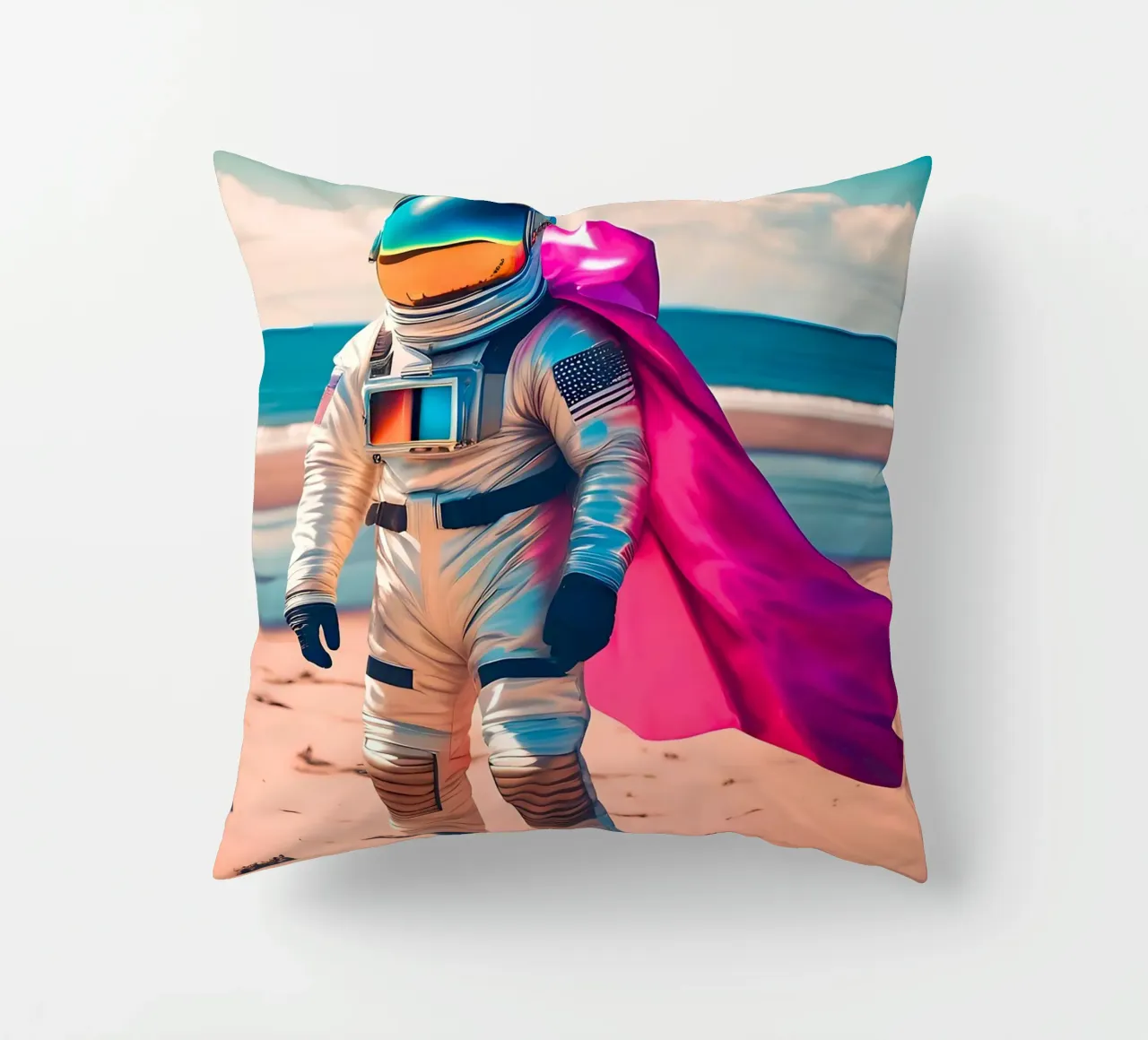 Soli sulla spiaggia cuscino da ICONICA Art Studio