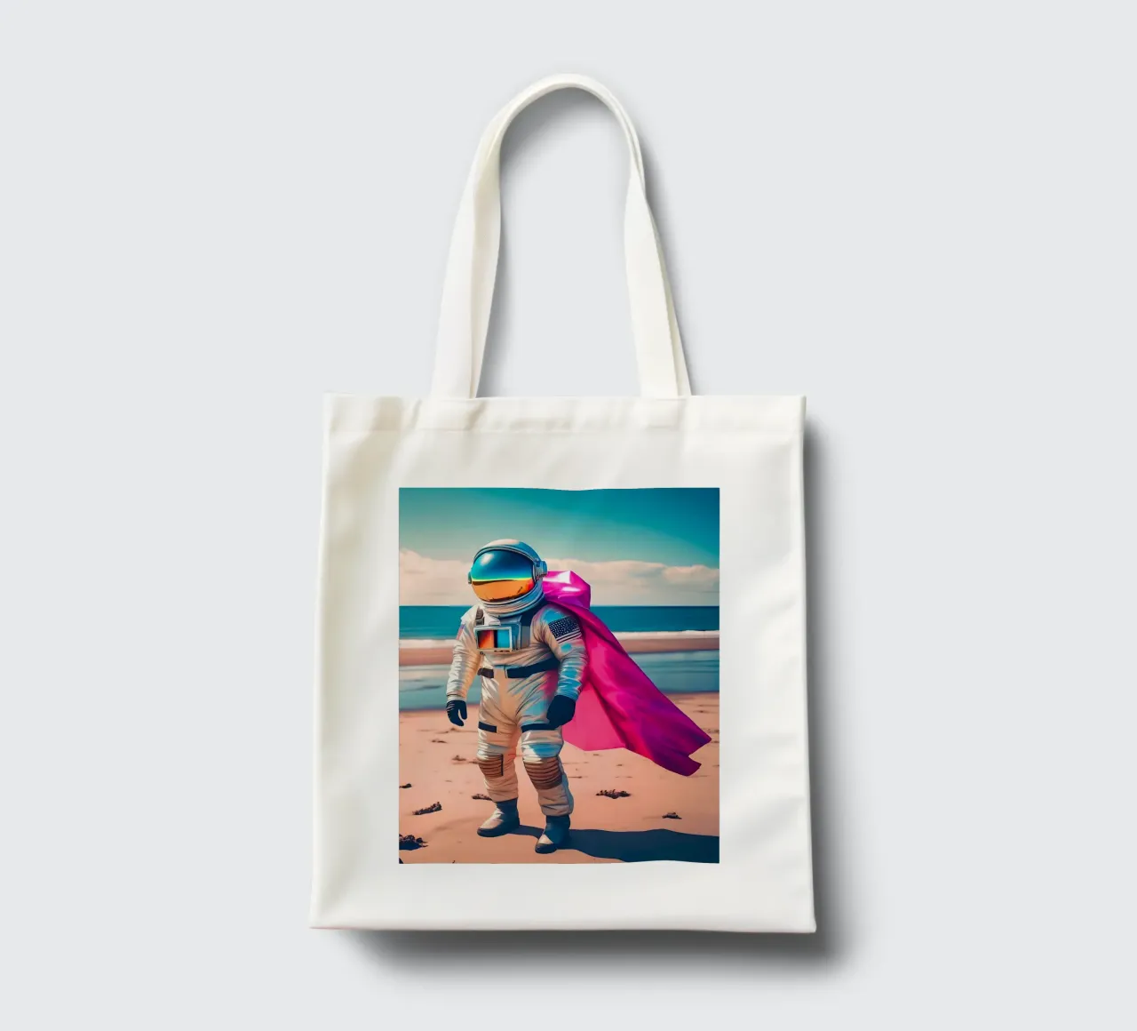 Soli sulla spiaggia borsa in juta da ICONICA Art Studio