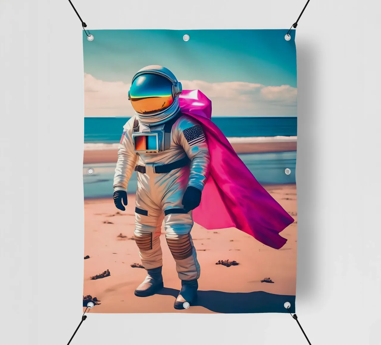 Soli sulla spiaggia telo in pvc da ICONICA Art Studio