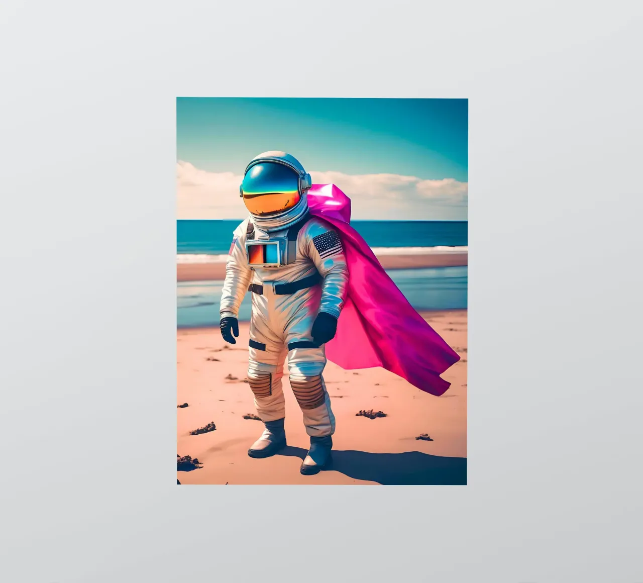 Soli sulla spiaggia adesivo da ICONICA Art Studio