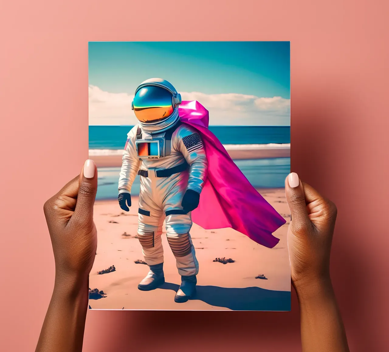 Soli sulla spiaggia foglio adesivo da ICONICA Art Studio