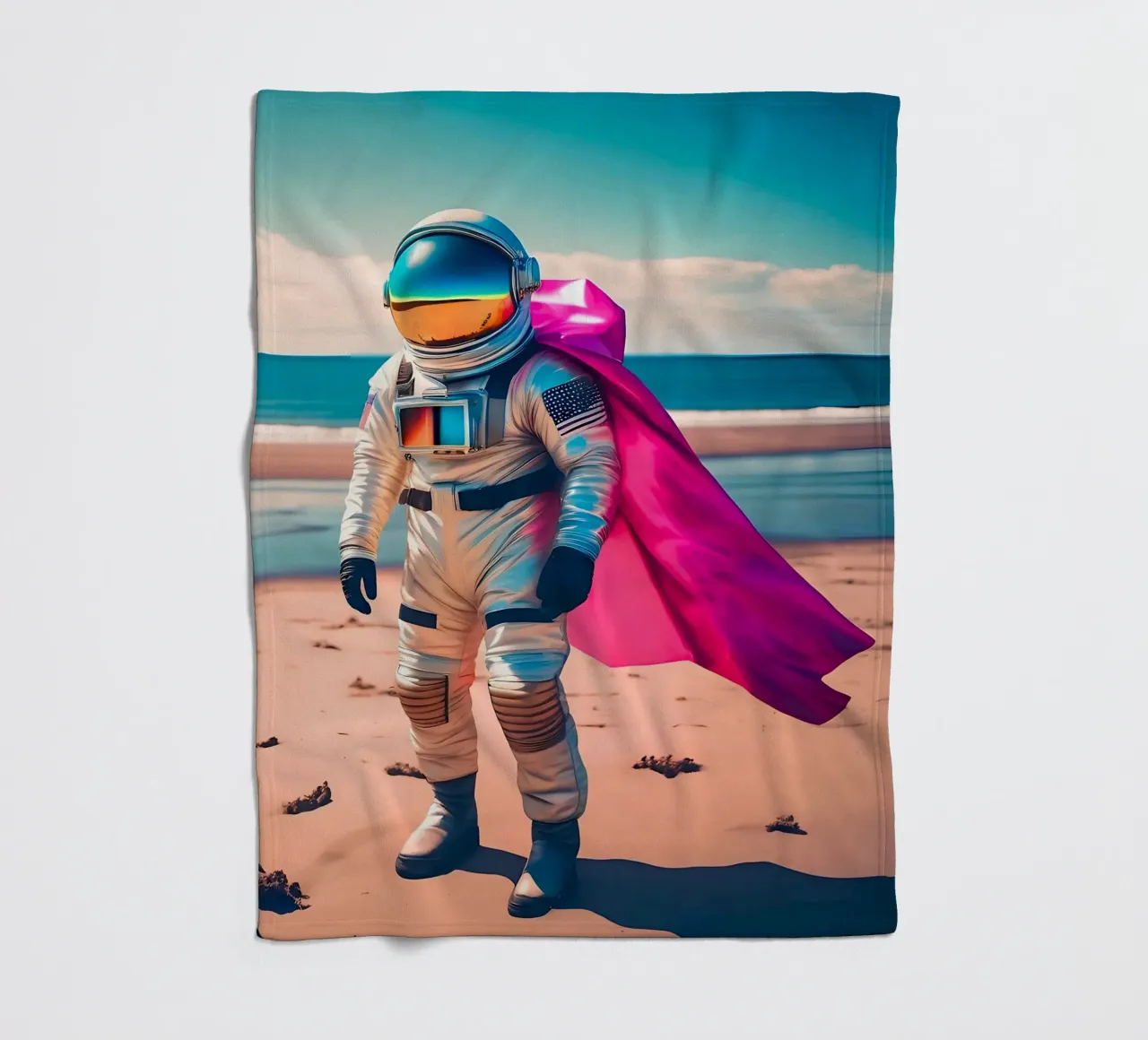 Soli sulla spiaggia coperta in pile da ICONICA Art Studio
