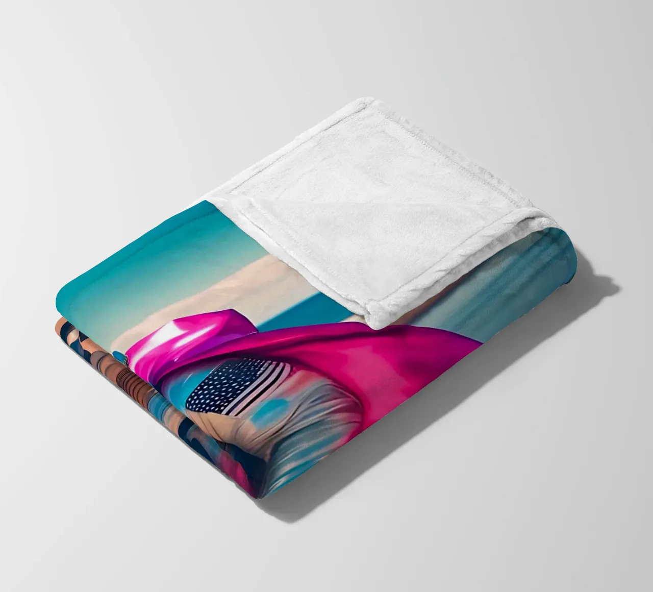 Soli sulla spiaggia coperta in pile da ICONICA Art Studio