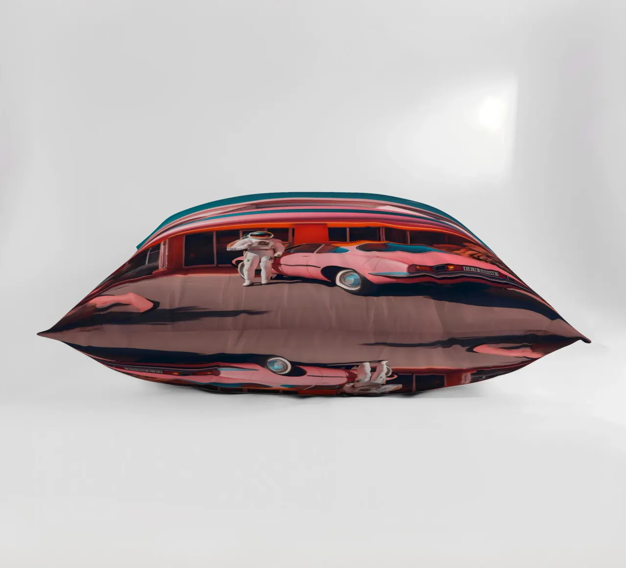 Visitatore dal futuro cuscino da ICONICA Art Studio