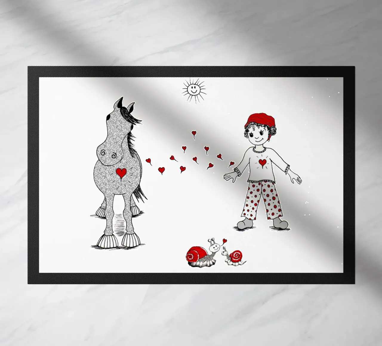 True Love is to feel connected from heart to heart zerbino da Pferdemädchen