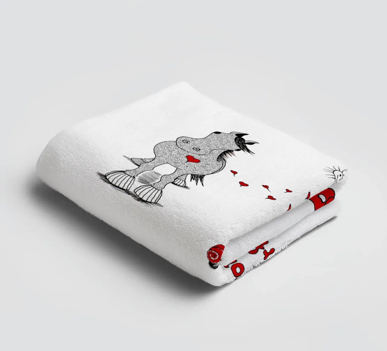 True Love is to feel connected from heart to heart towel by Pferdemädchen