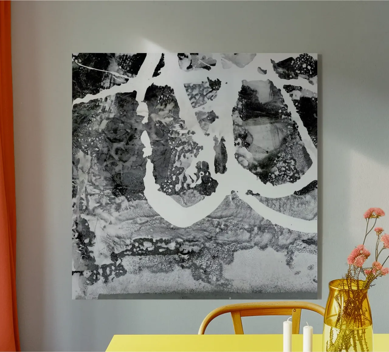 Grey Abstract plexiglass da IRIS LEHNHARDT FINE ART