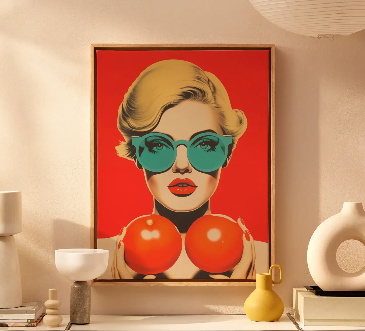 Pomodori freschi per la cucina tela con Cornice a cassetta da Autofocus