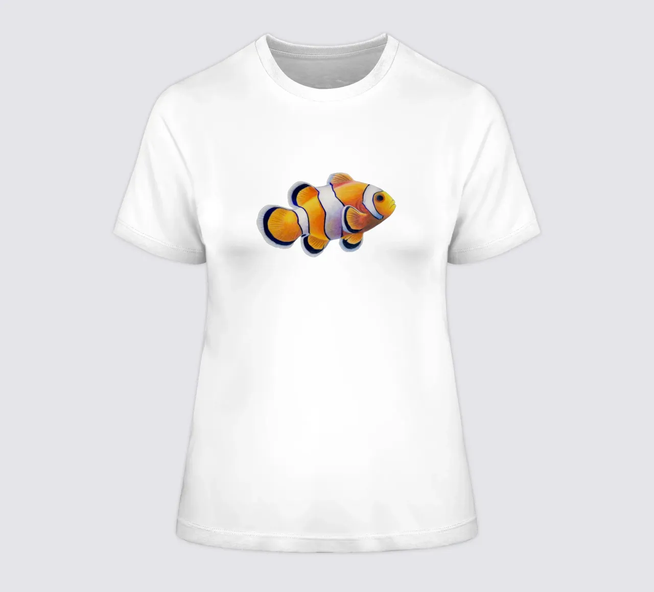 Clownfisch women's fitted t-shirt by Graphit und Farbe