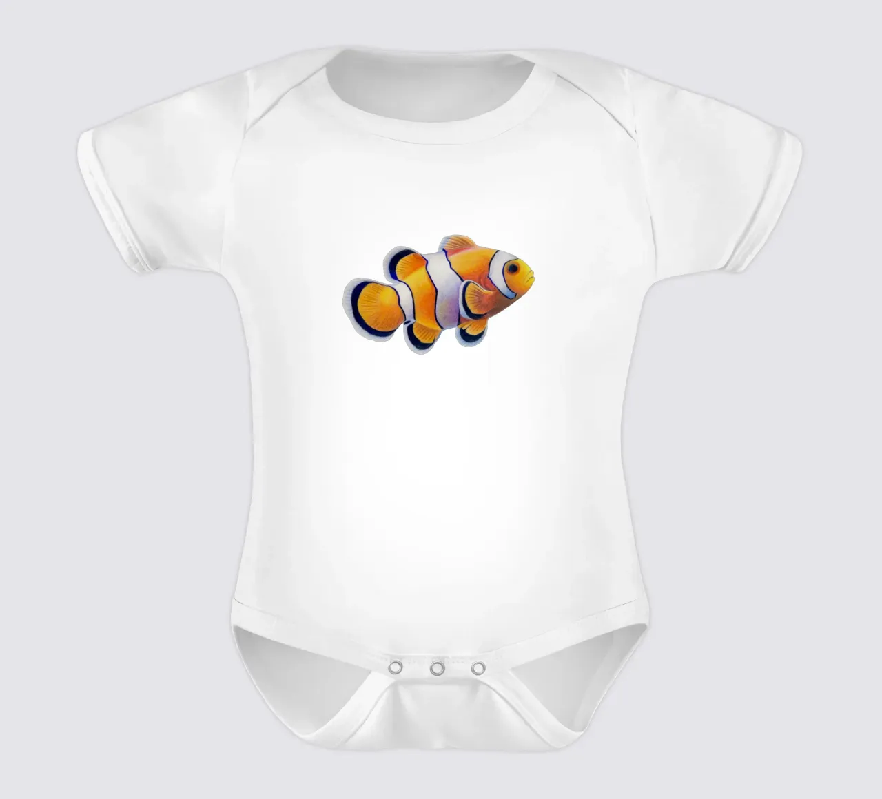 Clownfisch body neonato maniche corte da Graphit und Farbe