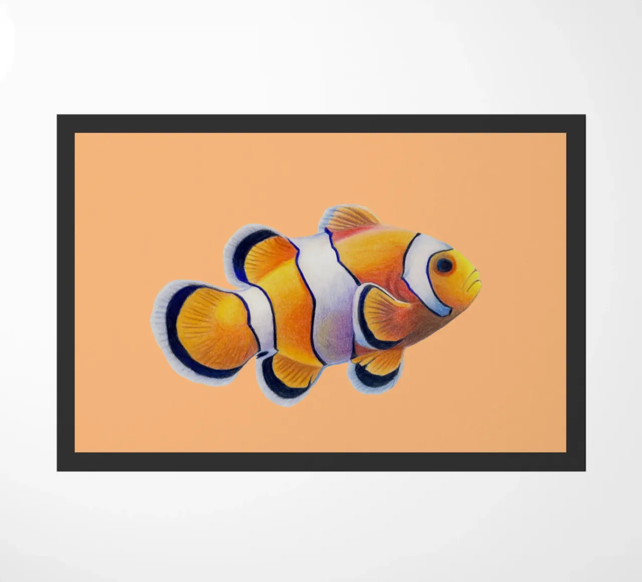 Clownfisch deurmat van Graphit und Farbe