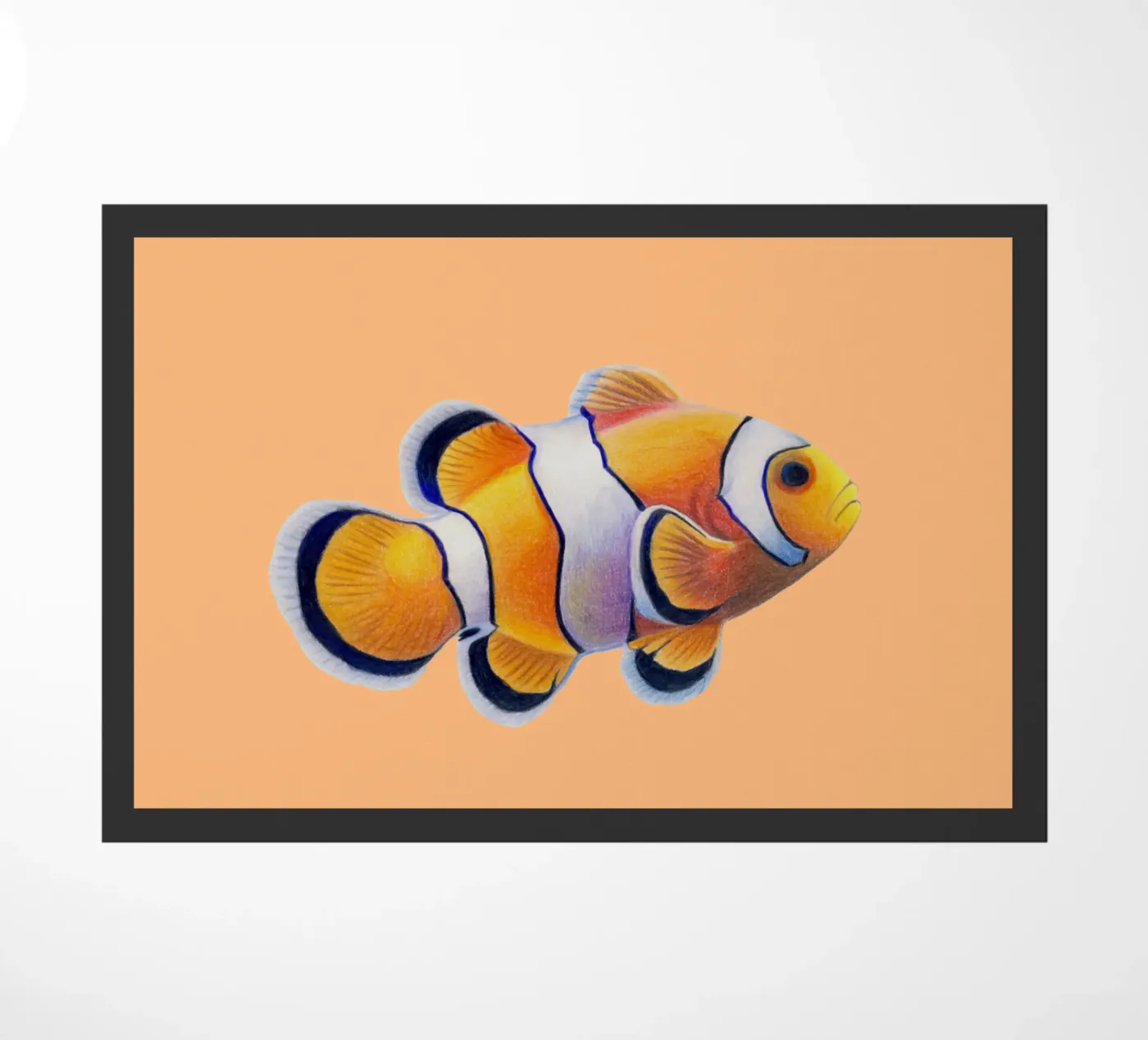 Clownfisch deurmat van Graphit und Farbe