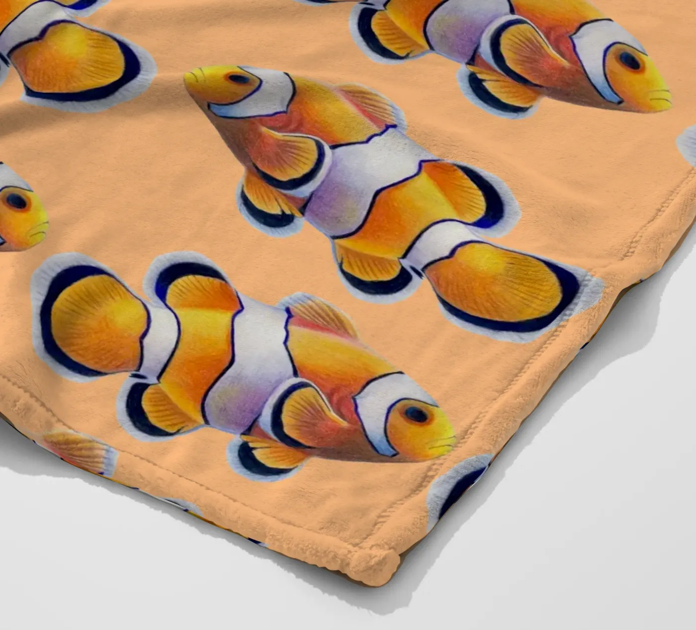 Clownfisch fleecedeken van Graphit und Farbe