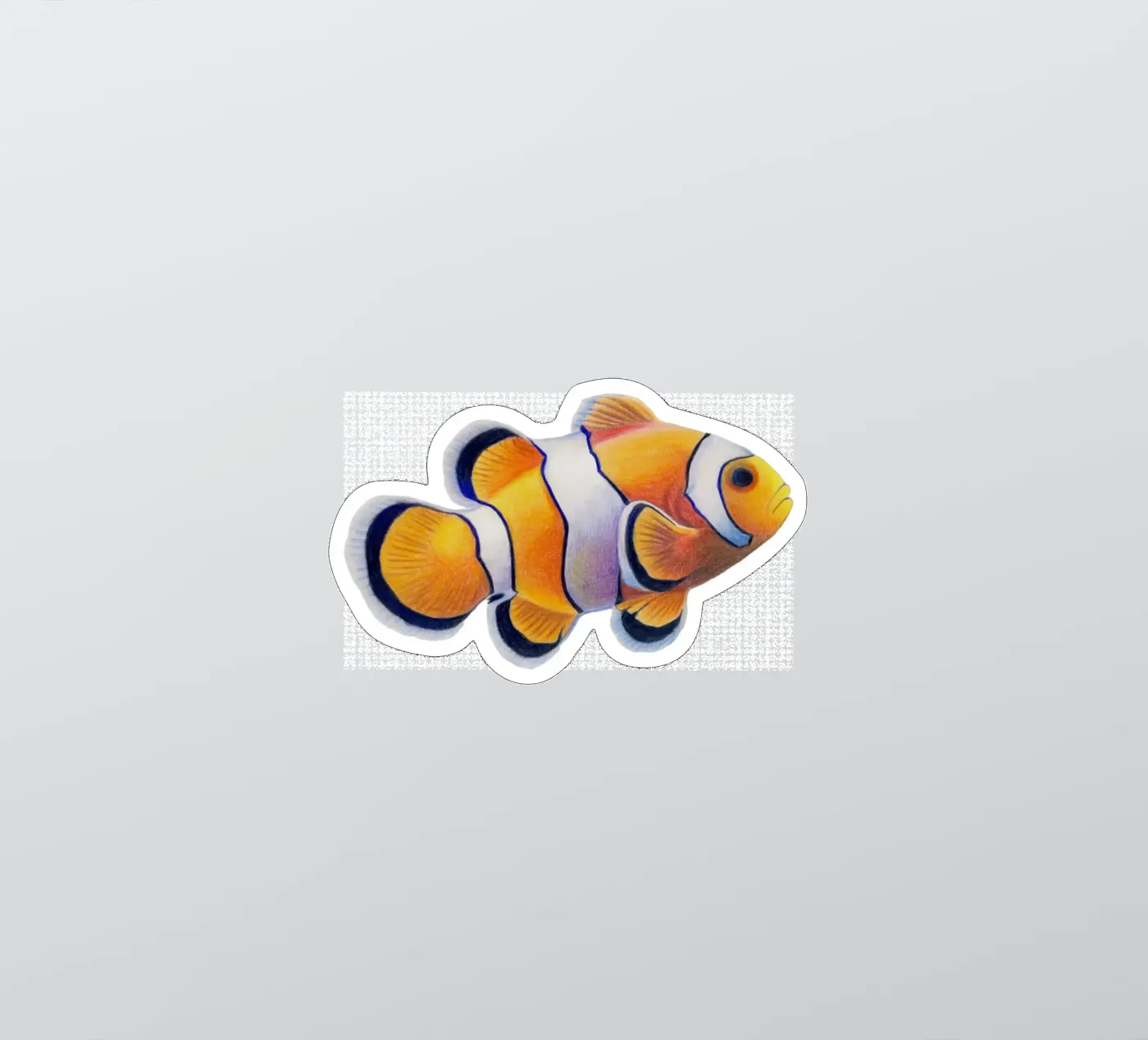 Clownfisch sticker by Graphit und Farbe