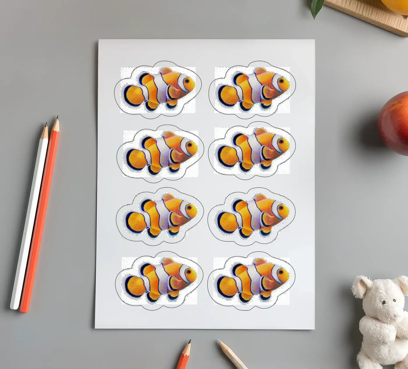 Clownfisch sticker sheet by Graphit und Farbe