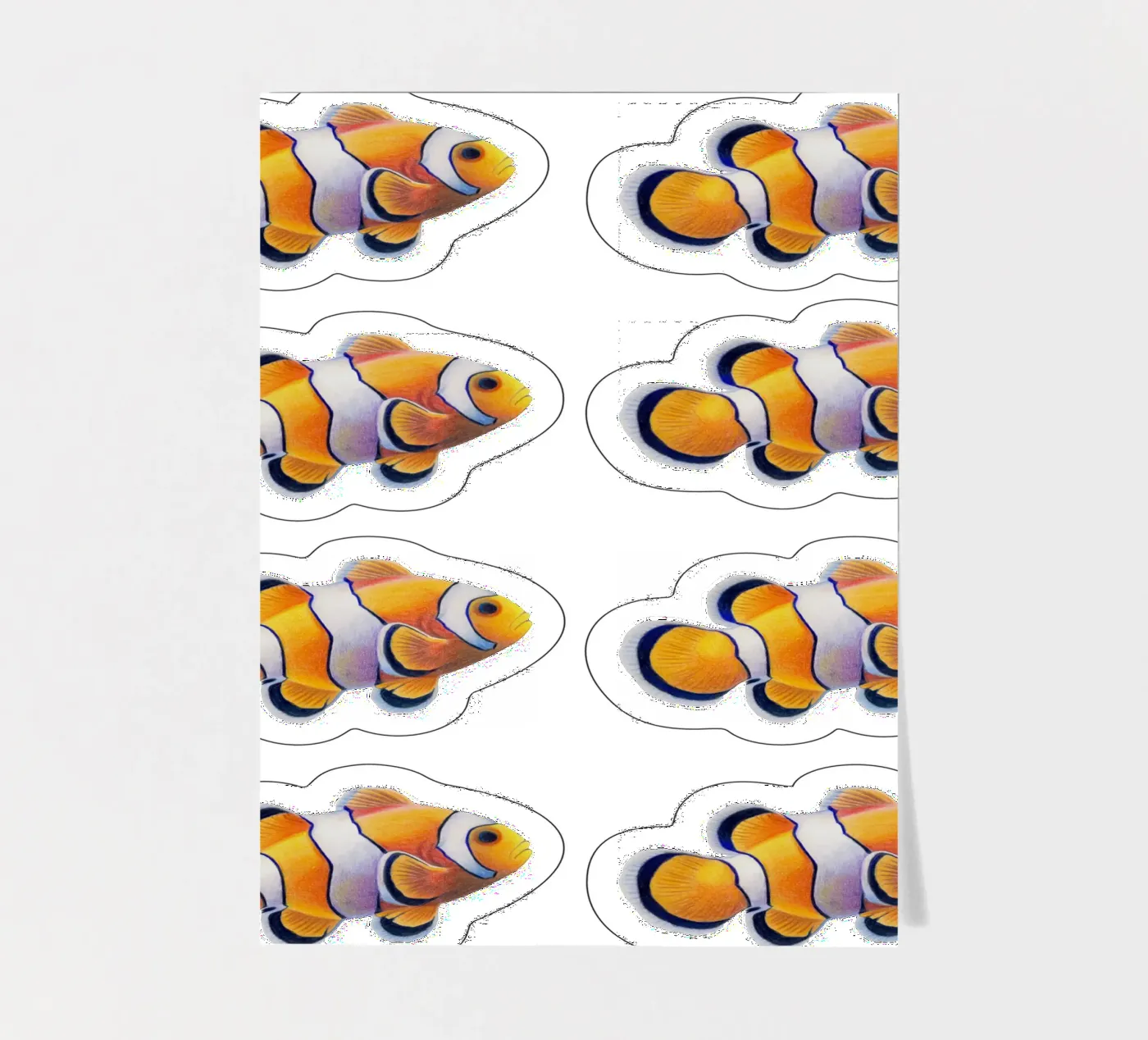 Clownfisch sticker sheet by Graphit und Farbe