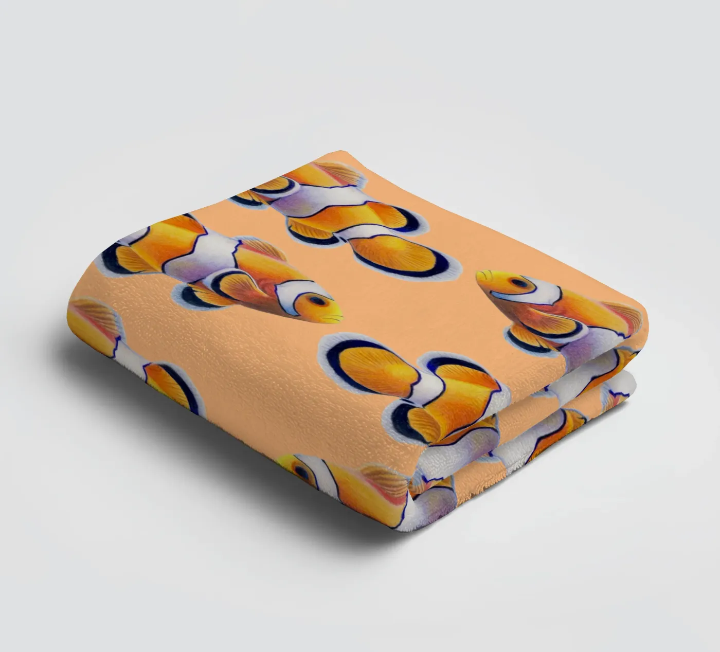 Clownfisch badhanddoek van Graphit und Farbe