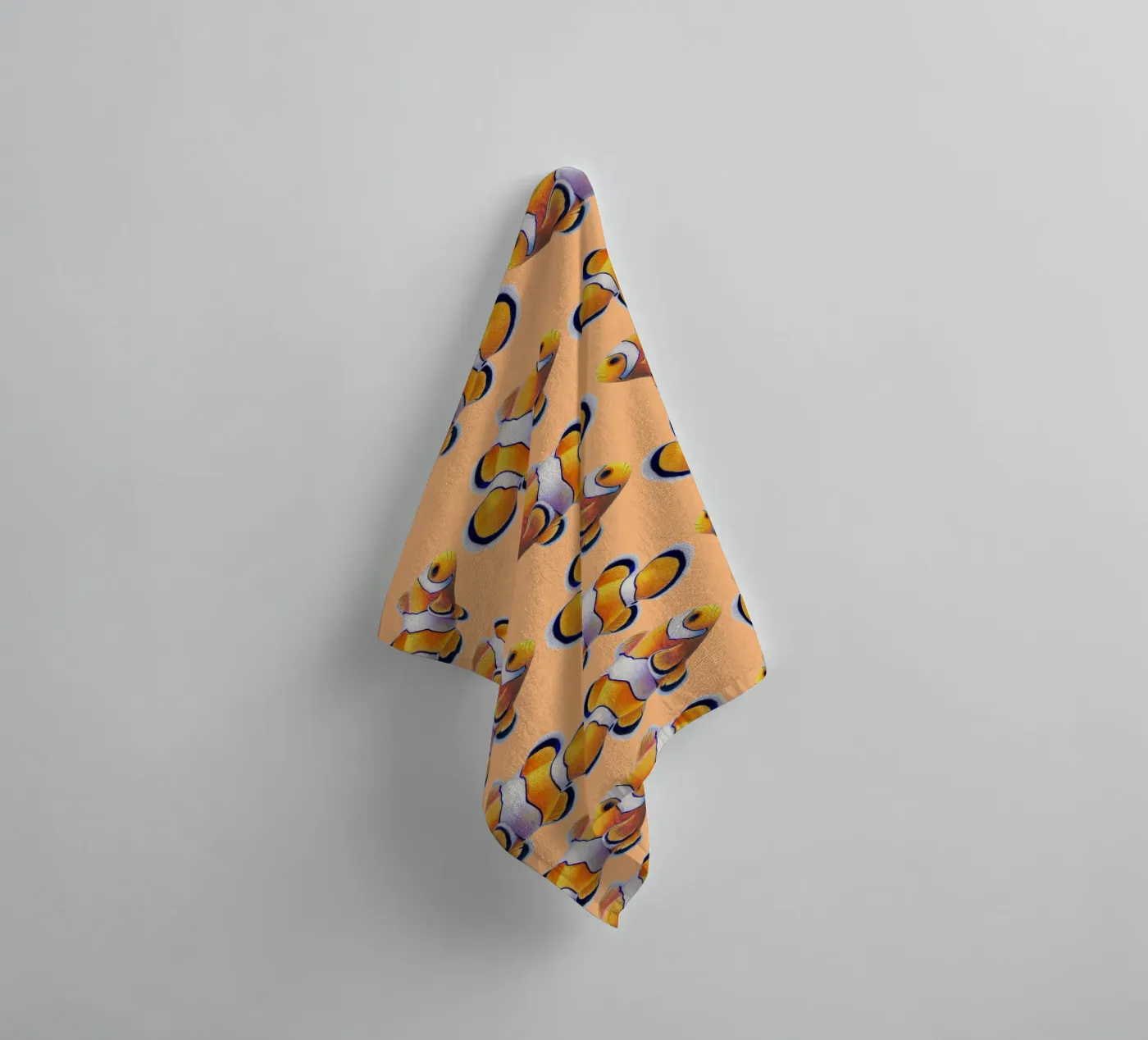 Clownfisch badhanddoek van Graphit und Farbe