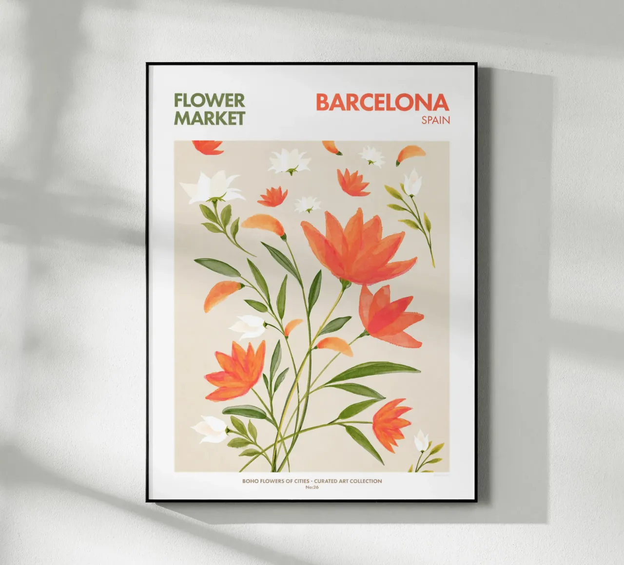 Emel Tunaboylu - Mercato dei fiori di Barcellona plexiglass da The Artcircle