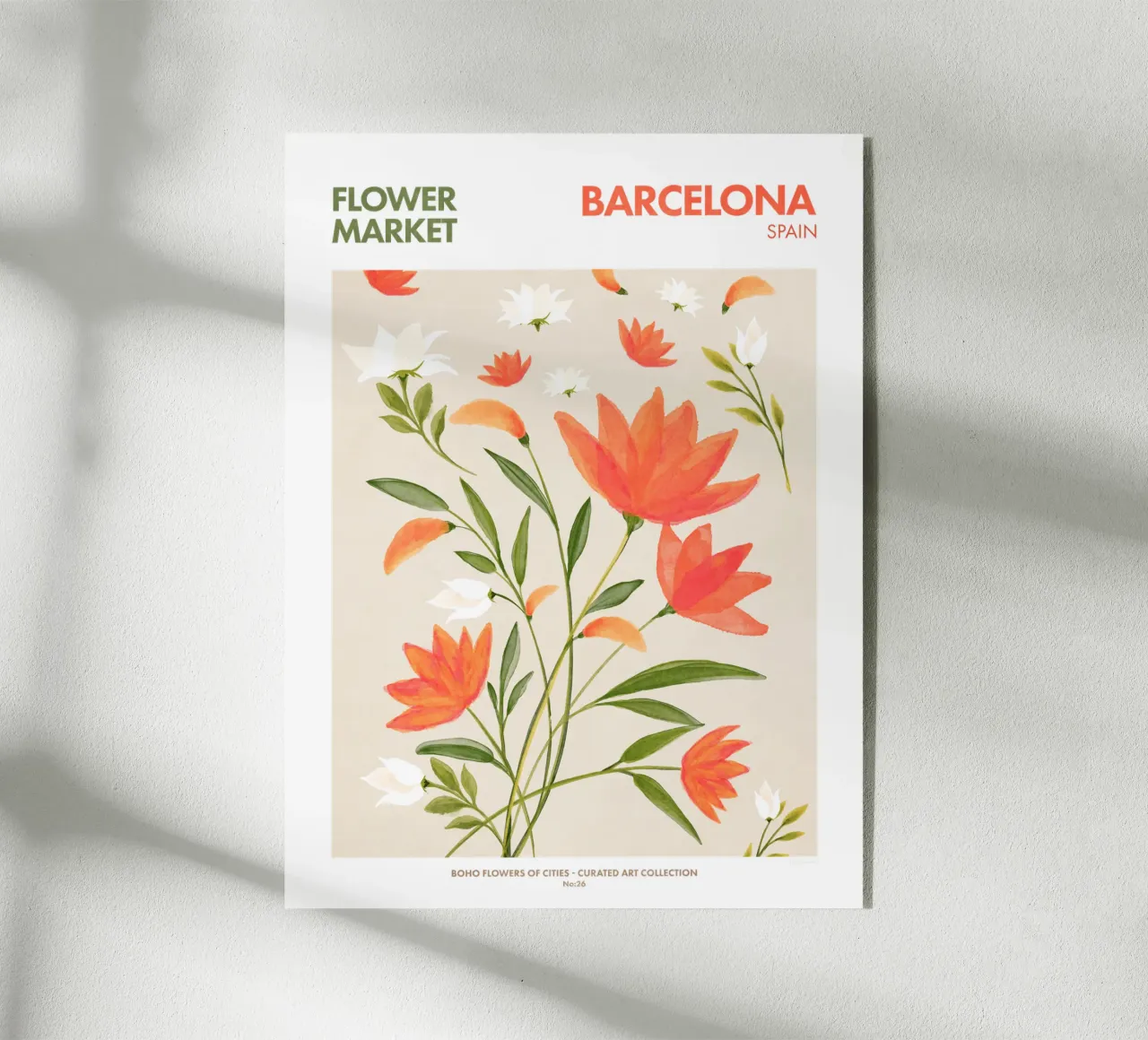 Emel Tunaboylu - Mercato dei fiori di Barcellona plexiglass da The Artcircle
