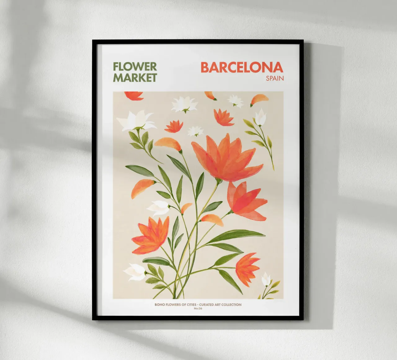 Emel Tunaboylu - Mercato dei fiori di Barcellona carta hahnemühle da The Artcircle