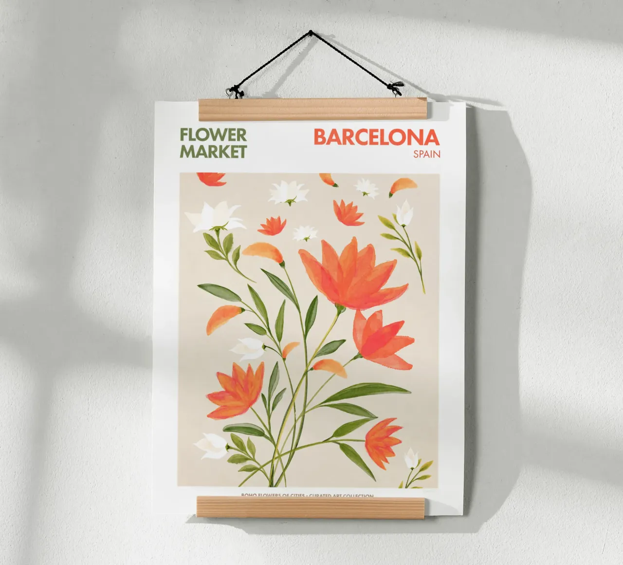 Emel Tunaboylu - Mercato dei fiori di Barcellona carta hahnemühle da The Artcircle