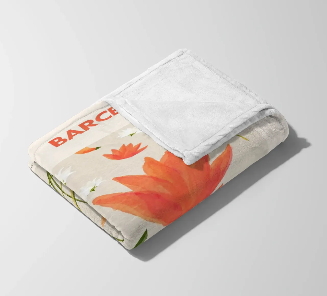 Emel Tunaboylu - Mercato dei fiori di Barcellona coperta in pile da The Artcircle