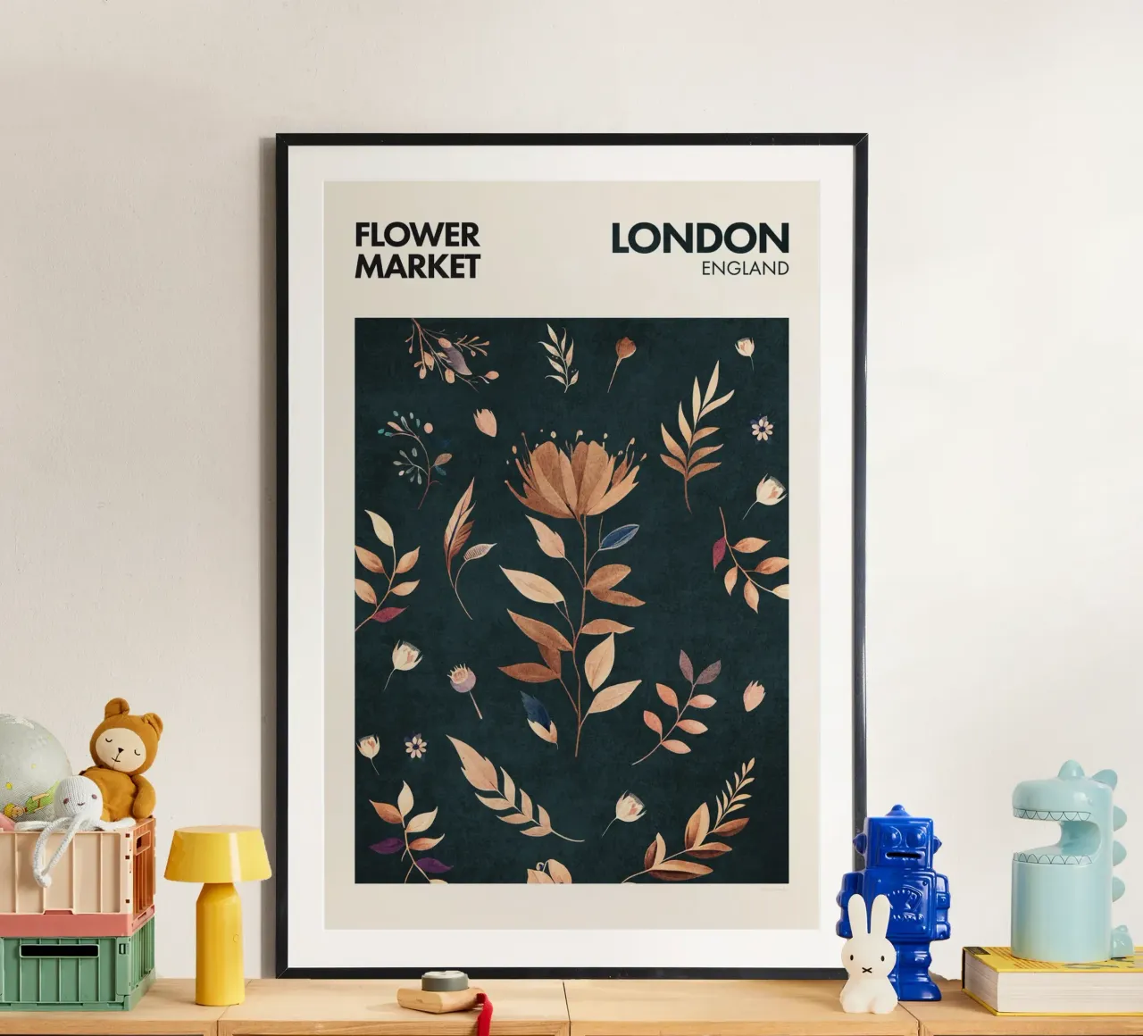 Emel Tunaboylu - Mercato dei fiori di Londra poster da The Artcircle
