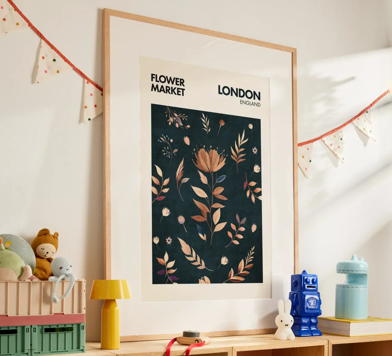 Emel Tunaboylu - Mercato dei fiori di Londra poster da The Artcircle