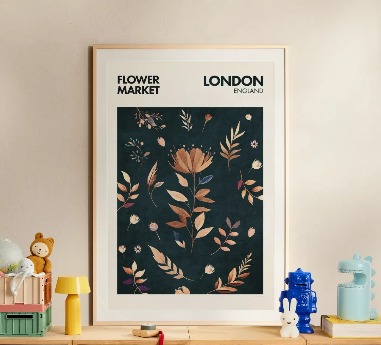 Emel Tunaboylu - Mercato dei fiori di Londra poster da The Artcircle